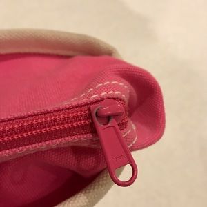 Lands end pink “Ella” embroidered bag